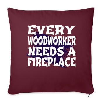 hearbeat lumberjack birthday gift - Sofakissenbezug 45 x 45 cm - Burgunderrot - Vorne
