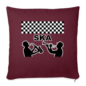 CONCEPTION DE LAITON SKA REGGAE - Housse de coussin décorative 45 x 45 cm - bordeaux - Devant