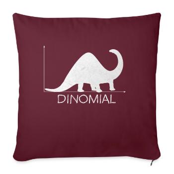 Binomial Dinomial Mathematician Stochastics - Sofa pillowcase 17,3'' x 17,3'' (45 x 45 cm) - burgundy - Front