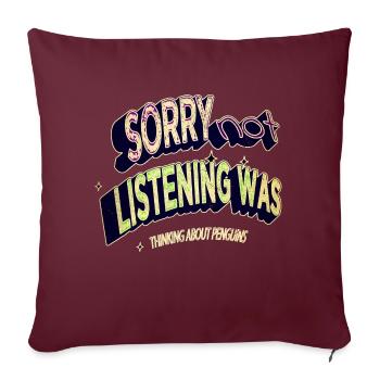 birthday present funny quote present animal - Sofakissenbezug 45 x 45 cm - Burgunderrot - Vorne