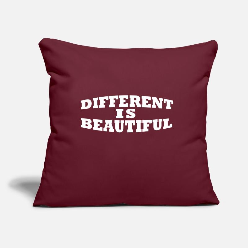 Different is beautiful Being different is wonderful Sofa pillowcase 17,3'' x 17,3'' (45 x 45 cm)