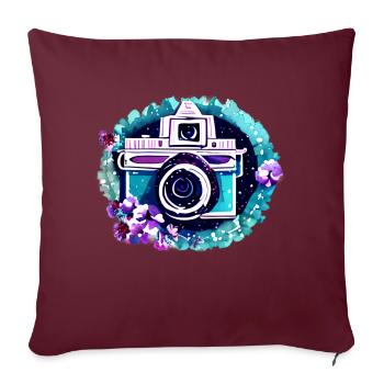 Photographe drôle Photographier Photographes Photographes - Housse de coussin décorative 45 x 45 cm - bordeaux - Devant
