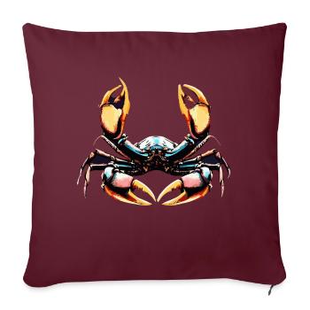 HOMARDS - Housse de coussin décorative 45 x 45 cm - bordeaux - Devant