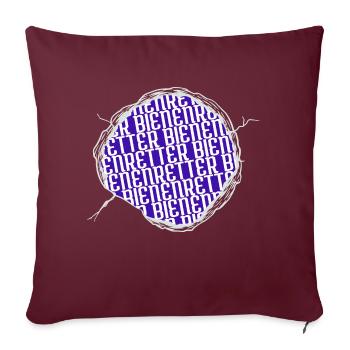 zitat tv serie wespe animal rights tierrecht willi - Sofakissenbezug 45 x 45 cm - Burgunderrot - Vorne