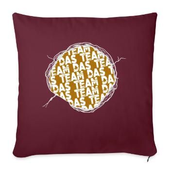 Cadeau de Noël Cadeau d’anniversaire - Housse de coussin décorative 45 x 45 cm - bordeaux - Devant