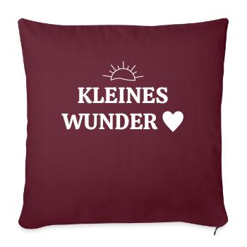 Kleines Wunder - Sofakissenbezug 45 x 45 cm - Burgunderrot - Vorne