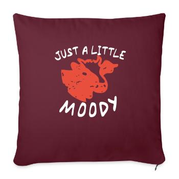 Red Retro Cow Art - Sofa pillowcase 17,3'' x 17,3'' (45 x 45 cm) - burgundy - Front