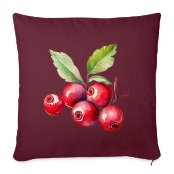 Cranberry Kostüm Karneval Fasching Rot Cranberries - Sofakissenbezug 45 x 45 cm - Burgunderrot - Vorne