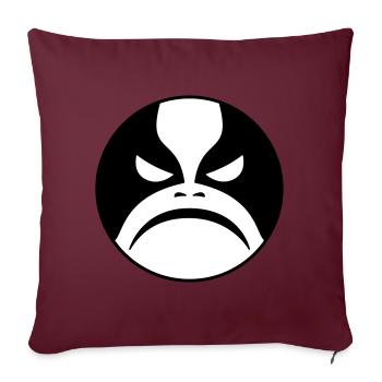 Black Metal Icon - Housse de coussin décorative 45 x 45 cm - bordeaux - Devant