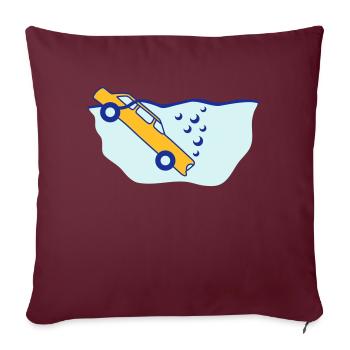 Diving Car - Sofakissenbezug 45 x 45 cm - Burgunderrot - Vorne