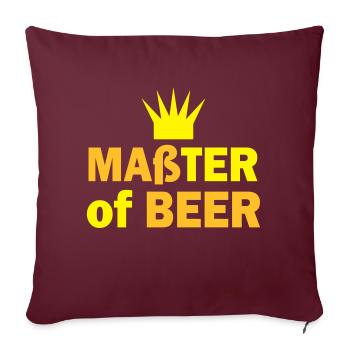 maß bier - Sofakissenbezug 45 x 45 cm - Burgunderrot - Vorne
