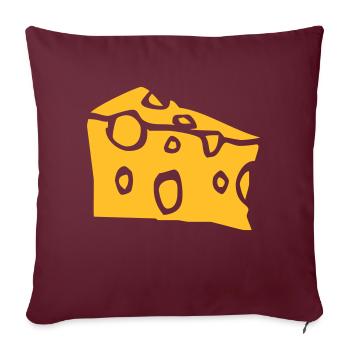 cheese - Housse de coussin décorative 45 x 45 cm - bordeaux - Devant