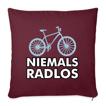 Farrad + Geschenke - Sofakissenbezug 45 x 45 cm - Burgunderrot - Vorne