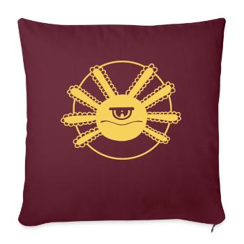 Axolotl Cyclope - Housse de coussin décorative 45 x 45 cm - bordeaux - Devant