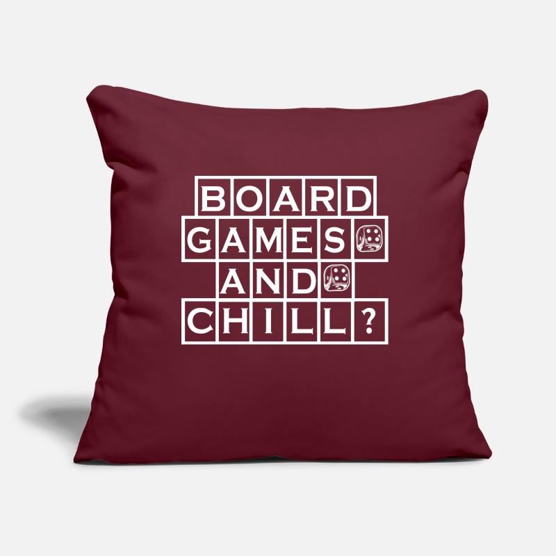 Boardgame Chess Backgammon Game Night Sofa pillowcase 17,3'' x 17,3'' (45 x 45 cm)