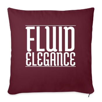 citation élégante grâce cool grace en mouvement idée cadeau - Housse de coussin décorative 45 x 45 cm - bordeaux - Devant
