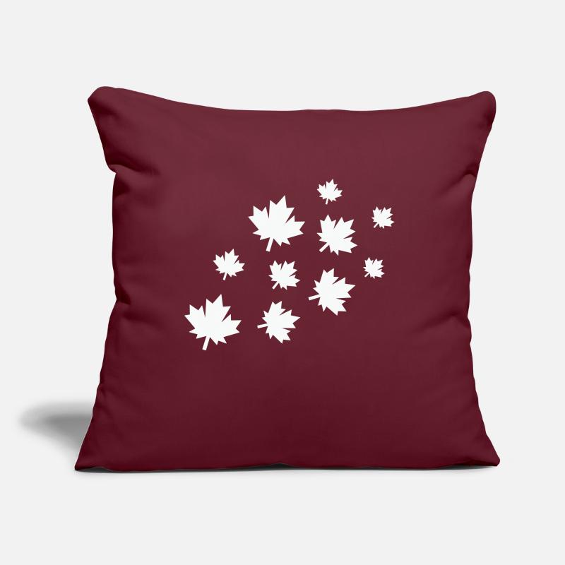Feuilles d’érable Housse de coussin décorative 45 x 45 cm
