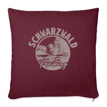 SCHWARZBALD-FREIBURG - Sofa pillowcase 17,3'' x 17,3'' (45 x 45 cm) - burgundy - Front