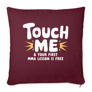 Mode de vie MMA pour les combattants - Housse de coussin décorative 45 x 45 cm - bordeaux - Devant
