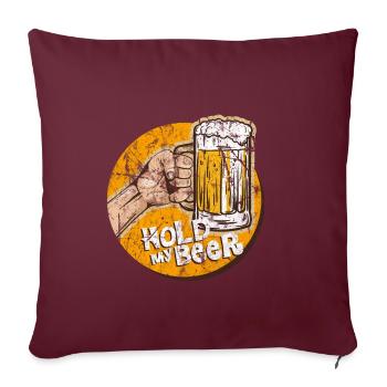 alcool - Housse de coussin décorative 45 x 45 cm - bordeaux - Devant
