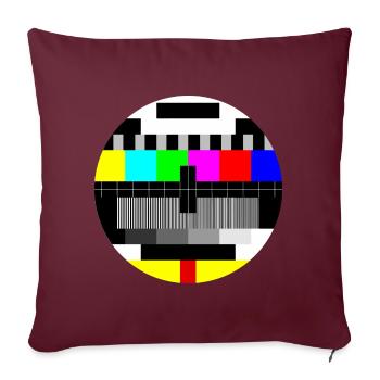 mire couleur - color test card - Housse de coussin décorative 45 x 45 cm - bordeaux - Devant