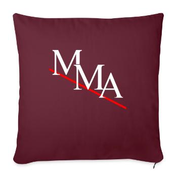 MMA - Sofakissenbezug 45 x 45 cm - Burgunderrot - Vorne