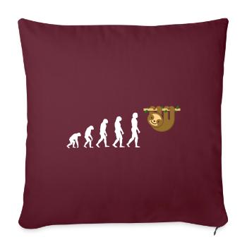 Evolution Paresse Paresse Animal Amour Amour Doux Amour - Housse de coussin décorative 45 x 45 cm - bordeaux - Devant