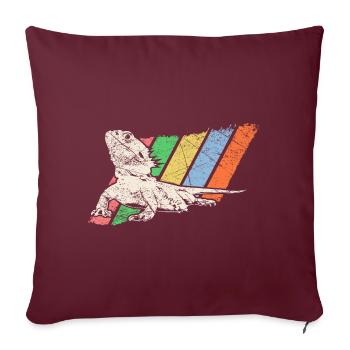 Animal de compagnie Retro - Housse de coussin décorative 45 x 45 cm - bordeaux - Devant