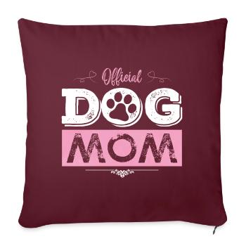 Hunde Mama Hund - Sofakissenbezug 45 x 45 cm - Burgunderrot - Vorne