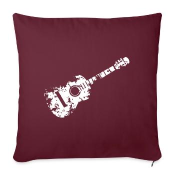 Gitarre Guitar Player Gitarrist Musiker - Sofakissenbezug 45 x 45 cm - Burgunderrot - Vorne