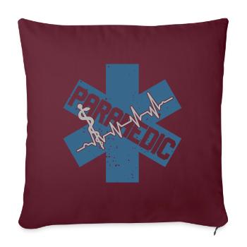 Ambulanciers ambulanciers Services de secours - Housse de coussin décorative 45 x 45 cm - bordeaux - Devant