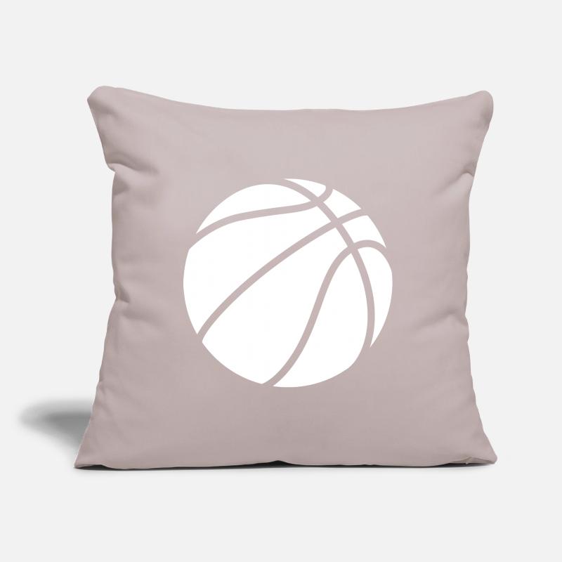 Basketball logo white Sofa pillowcase 17,3'' x 17,3'' (45 x 45 cm)