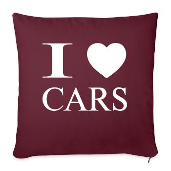 Car Auto - Sofakissenbezug 45 x 45 cm - Burgunderrot - Vorne