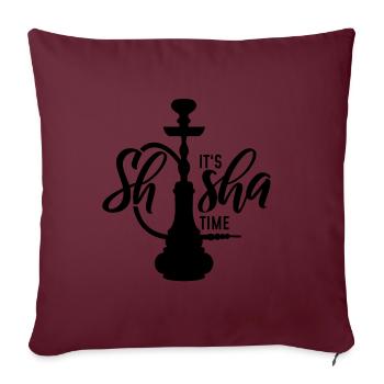 C’est Shisha Time - Housse de coussin décorative 45 x 45 cm - bordeaux - Devant
