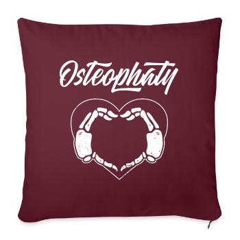 Osteopathie Osteopathin Osteopath Chiropraktiker - Sofakissenbezug 45 x 45 cm - Burgunderrot - Vorne