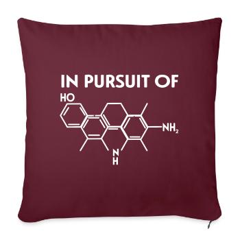 Recherche du bonheur molécule chimie Atomes Heureux - Housse de coussin décorative 45 x 45 cm - bordeaux - Devant