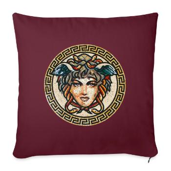 Medusa - Sofakissenbezug 45 x 45 cm - Burgunderrot - Vorne