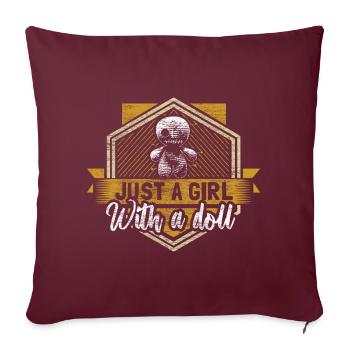 Malédiction de la magie noire vaudou - Housse de coussin décorative 45 x 45 cm - bordeaux - Devant
