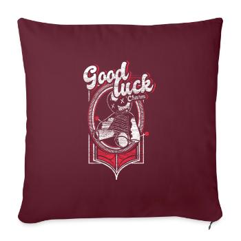Voodoo Bondieu Idée Cadeau - Housse de coussin décorative 45 x 45 cm - bordeaux - Devant