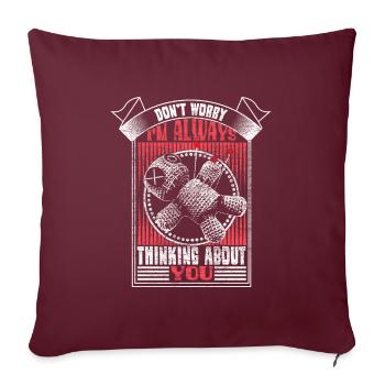 Voodoo Halloween Curse Cadeau - Housse de coussin décorative 45 x 45 cm - bordeaux - Devant