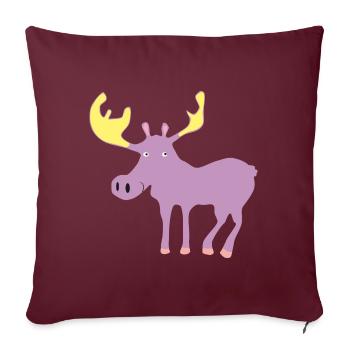 Orignal - Mousses - Housse de coussin décorative 45 x 45 cm - bordeaux - Devant