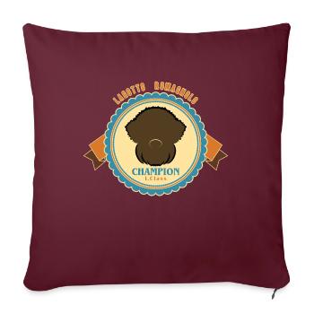 Wappen3 2 - Sofakissenbezug 45 x 45 cm - Burgunderrot - Vorne