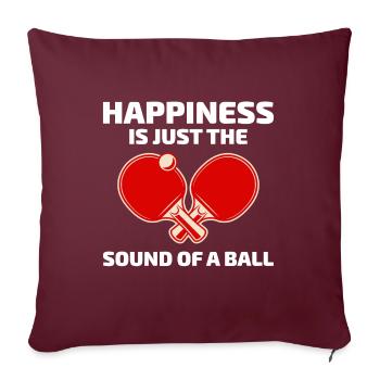 Ping Pong Master Entraîneur de Tennis de Table Paddle Player - Housse de coussin décorative 45 x 45 cm - bordeaux - Devant