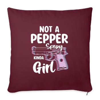 Pistolet Munitions Liberté d’arme à feu - Housse de coussin décorative 45 x 45 cm - bordeaux - Devant