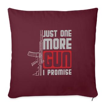 Liberté des armes - Housse de coussin décorative 45 x 45 cm - bordeaux - Devant