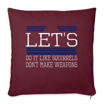 paix pour la fierté de Paris idée cadeau humour - Housse de coussin décorative 45 x 45 cm - bordeaux - Devant