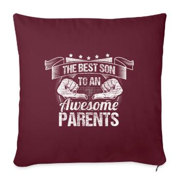Meilleurs fils fils - Housse de coussin décorative 45 x 45 cm - bordeaux - Devant