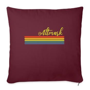 altmark Regenbogen - Sofakissenbezug 45 x 45 cm - Burgunderrot - Vorne