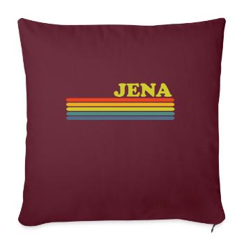 Jena - Sofakissenbezug 45 x 45 cm - Burgunderrot - Vorne