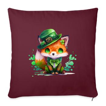 St Paddy’s St Patricksday St Patrick Day - Housse de coussin décorative 45 x 45 cm - bordeaux - Devant